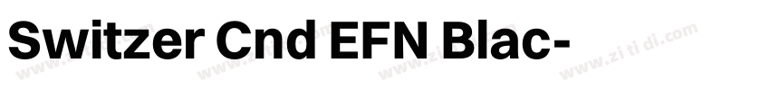 Switzer Cnd EFN Blac字体转换